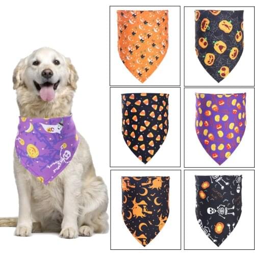 Halloween Adjustable Pet Birthday Party Decor Cat Dog Scarf Hat Banner Balloon Accessories for Pet Party Supplies Dog Clothes