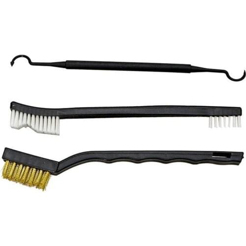 Tactical airsoft ar 15 gun accessories Double-head 3pcs Gun Care Rifle Wire Cleaning Brush for rifle scope for hunting