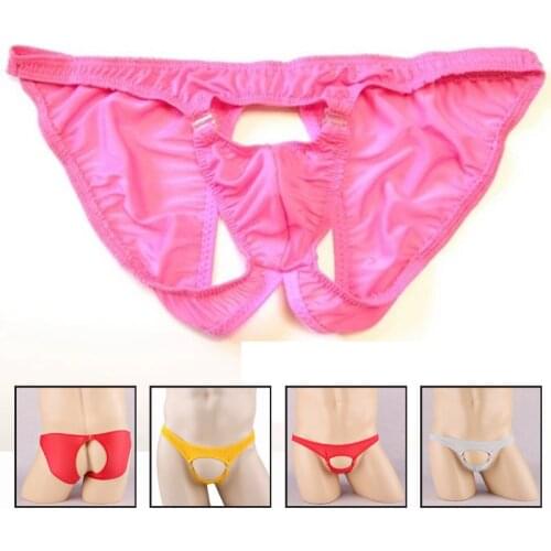 Open Crotch underwear thong panties gay 2019 Hot Mens Thong Underwear Comfort SexyTangas Low Rise Good Quality sissy panties