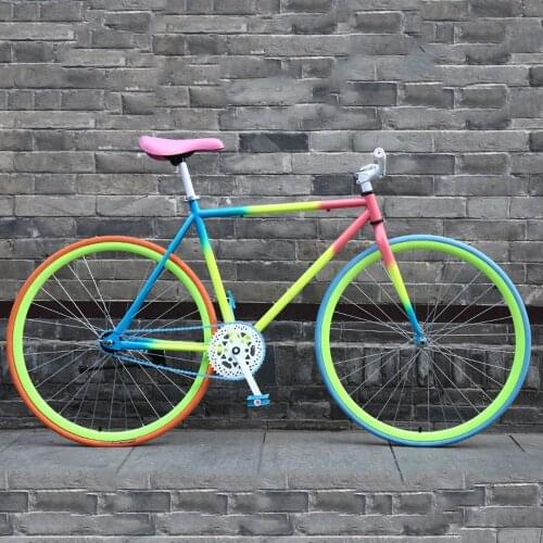 Fixed Gear Bike Reverse Brake Solid Tire Lightweight Bicycle Road Racing Live Flying Sports Car Trending Men And Women Student