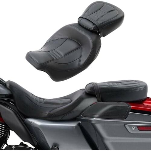 Motorcycle Driver Passenger Seat For Touring FLHT FLHX Street Glide Road King Road Glide Electra Glide 2014-2019 2009-2020