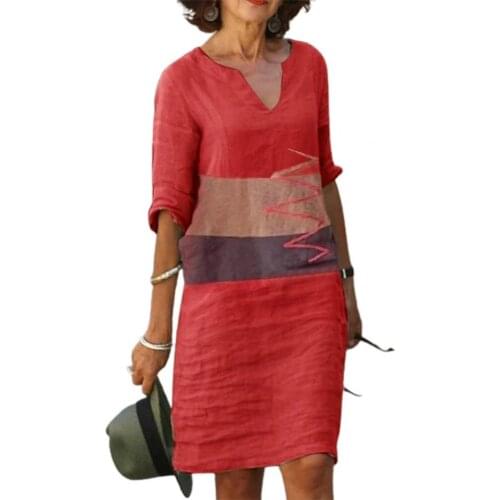 Fashion Women Dress Knee-length V-neck Slim Floral Print Half Sleeve Women Dress Streetwear robe femme платье летнее женское