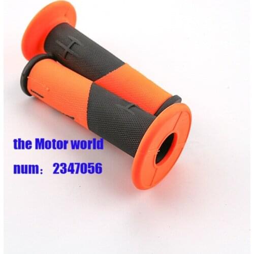 1 Pair 7/8" orange Motorcycle Bike ATV Scooter Handlebars Hand Grips Rubber handlebar