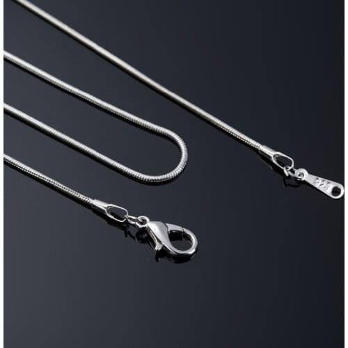 HOCOLE 12pcs/lot Snake Chain Necklace Gold Silver 42cm/16inch Chain with Lobster Clasps Fit For Pendant Charm DIY Jewelry Making