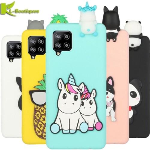 A12 A52 Case For Samsung Galaxy A12 Case 3D Doll Toys Soft Silicone Cover For Coque Samsung A 12 A52 A72 A32 A42 5G Phone Cases