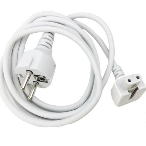 EU Power Adapter Europe AC Power Extension Cable Cord 1.8m 6ft for Apple Macbook Mac Pro 11 12 13.3 15.4" Plug Charger