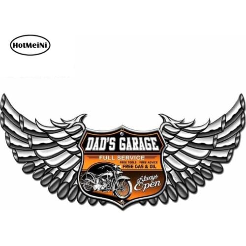 HotMeiNi 13cm x 6.5cm For Fun Dads Garage High Quality Personality Car Stickers Occlusion Scratch The Whole Body Vinyl Decal