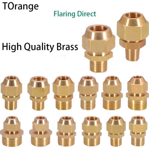 Pipe Fittings Outer wire flaring direct copper pipe expansion 1/8IN 1/4IN 3/8IN 1/2IN expansion 6/8/10/12/14/16mm pipe joint