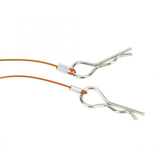 Racing Clip R Pin for 1/10 1/8 RC Steel wire Car shell rope Body Shell Buggy drift Monster truck Crawler HPI HSP S220