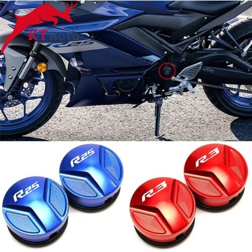 Frame Hole Cover Cap For YAMAHA YZF-R25 YZF R25 YZF-R3 YZF R3 2014-2019 2018 Motorcycle Accessories Plug Cover