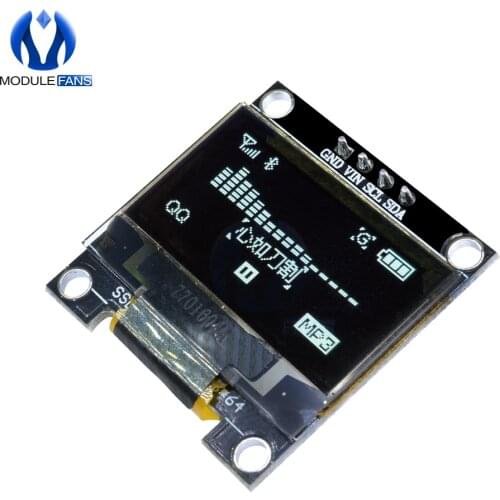 0.96 Inch I2C IIC Serial 128X64 128*64 WHITE OLED LED Display Module Compatible For Arduino STM32 Controller Driver Board 3V 5v