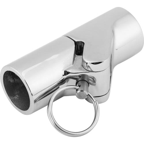 Marine Stainless Steel Folding Swivel Coupling Tube Pipe Connector Suitable For Folding Sun Canopies Bimini Tops Flag Poles