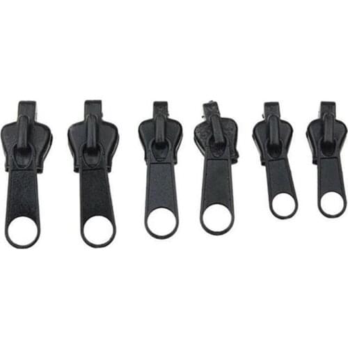 6PCS Zipper Repair Kit Universal Zipper Fixer with Metal Slide Fix Any Zippers Instantly 3 Different Zipper Sizes