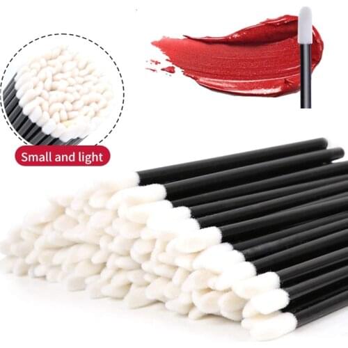 NATUHANA Disposable Cosmetic Makeup Lip Brush Lipstick Glossy Solid Wands Cleaner Applicator Eyeshadow Lip Gloss Mascara Brushes