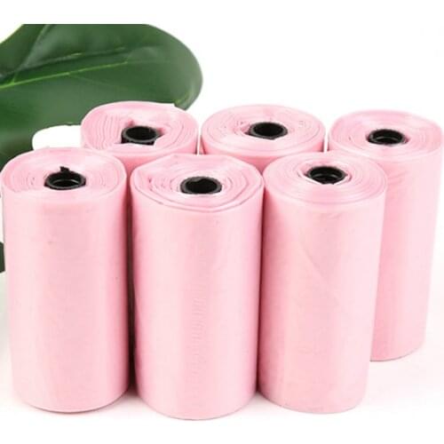 4 Rolls 60 pcs Pet supplies garbage bags dog pets pooper Bags Pick up cleaning up garbage Bags degradable with garbage bags