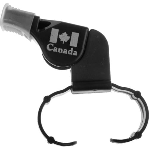 Plastic Derby Skate/Football/Sport Referee Finger Mouth Grip Whistle Black 80 x 35 x 25mm