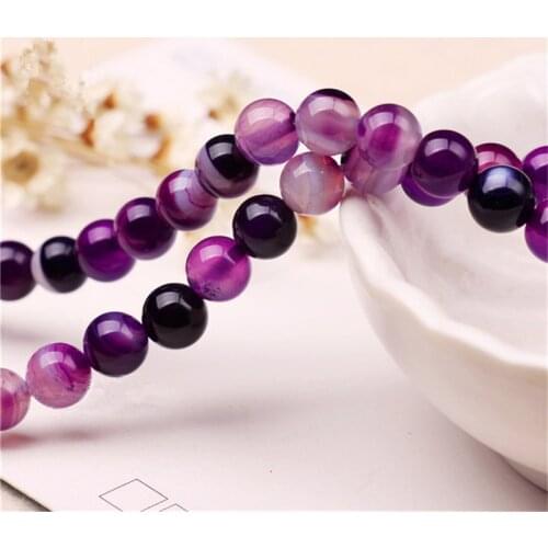 RONGQING Natural Purple Onyx Round Loose European Beads DIY Jewelry Supplier Stone Beads 4mm,6mm,8mm,10mm,12mm