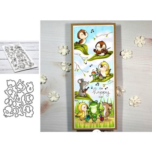 Forest Party Cutting Dies Stamps Scrapbooking Handmade Tools Mold Cut Stencil New DIY Card Make Mould Model Craft Decoration