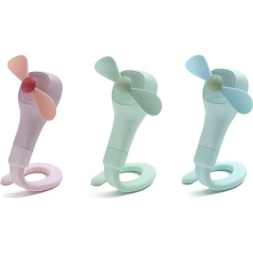 Foldable Mini Fan Home Office Outdoor Portable Handheld USB Rechargeable Folding Desktop Electric Fan Silicone Moldable Fan