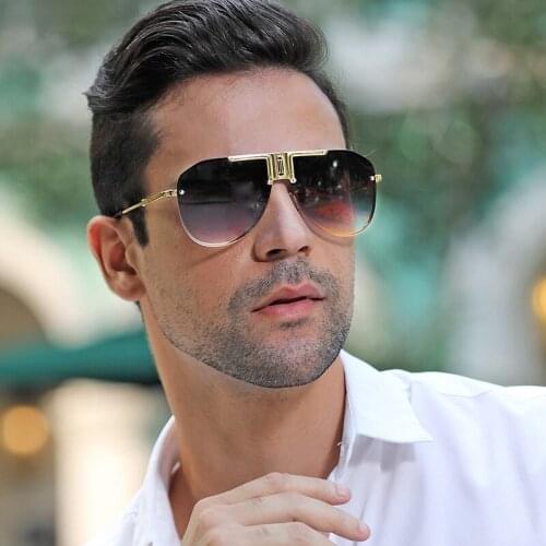 Y2k Vintage Sunglasses for Men 2021 New Casual Street Style High Quality Alloy Frame UV400 Shades Eyewear Gafas De Sol Hombre