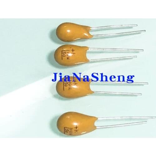 10pcs Tantalum capacitor 50V10UF 106 New 50V10uF DIP