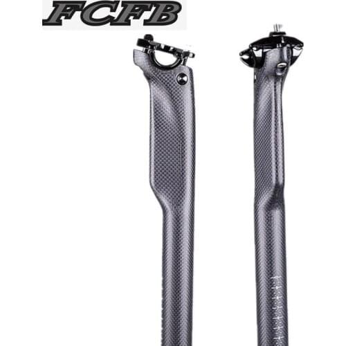 FCFB NO LOGO Bicycle Seatpost Carbon Bike Seatpost MTB Mountain Road Carbon Seatpost Bicycle Parts 27.2/30.8/31.6*350/400mm