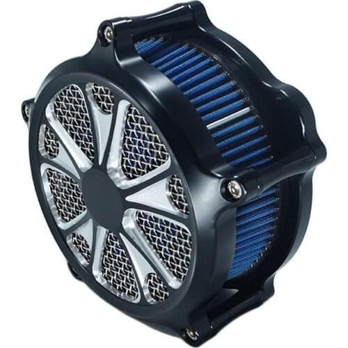 Air Filter Venturi Motorcycle Cnc Air Cleaner Cut Kit for Harley Touring 2017 - up Road King 2017 - up Softail 2018 - up