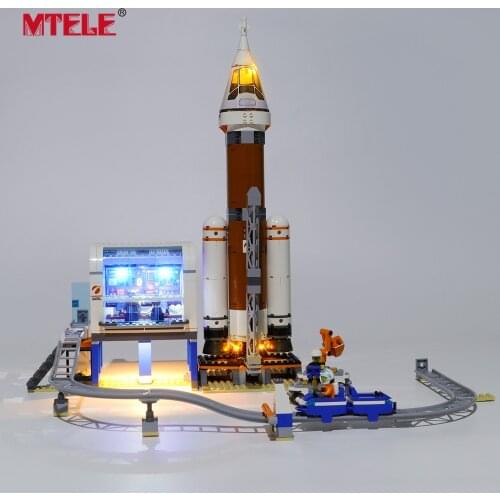 MTELE Brand LED Light Up Kit For City Series Deep Space Rocket and Launch Control Compatile With 60228