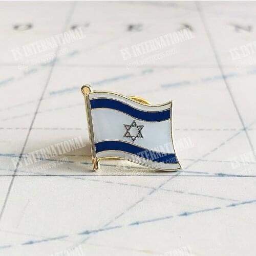 National Flag Metal Lapel Pin Flag Pin Israel