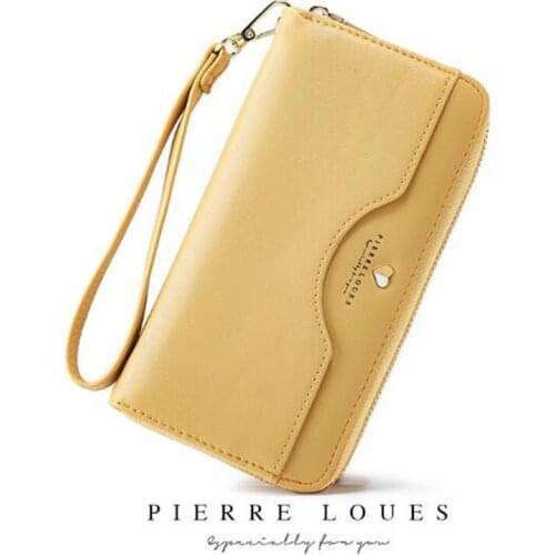 New Leather Luxury Women Long Wallet Large Capacity Credit Card Holder Ladies Clutch Purses Female Cell Phone Pocket Carteira