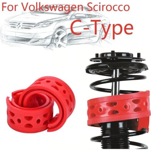 Jinke 1pair Front Shock SEBS Size-C Bumper Power Cushion Absorber Spring Buffer For Volkswagen Scirocco
