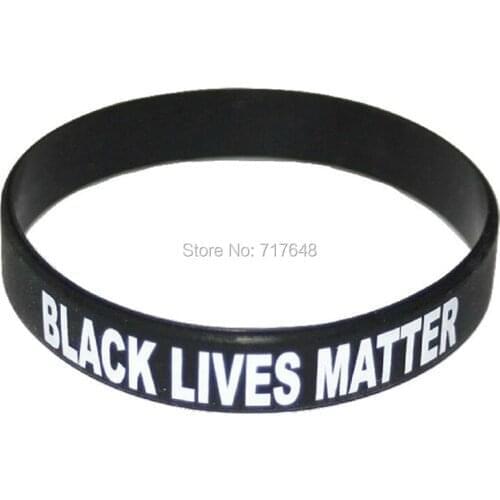 500pcs BLACK LIVES MATTER rubber wristband silicone bracelets free shipping by FEDEX A