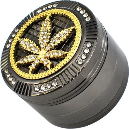 Smoking Accessories Diameter 52mm 4-layer Zinc Alloy Smoke Grinder Fashion Small Animal Diamond Smoke Grinder
