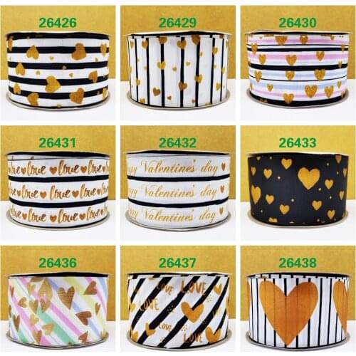 Free shipping 2018 new arrival ribbons Hair Accessories ribbon 10 yards printed grosgrain ribbons 26426