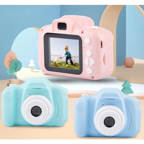 Childrens Camera Mini HD Video with SD Card Intelligent Shooting Childrens Digital Camera Toys for Kids Sports Birthday Gifts