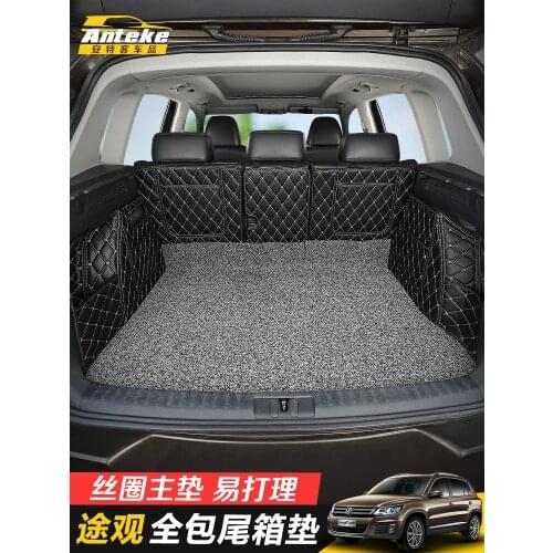 For Volkswagen Tiguan 2012 TO 2017 High-quality leather Full-enclosed 3D car trunk mat modified boot mat