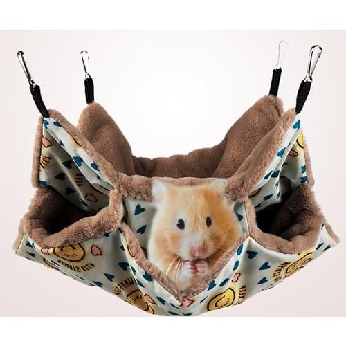 Pet Waterloo Small Pet Bed Ferret Rat House Hanging Bed Hamster Hammock Ferret Comfortable Pig PolyesterTaffeta Pet Hammock