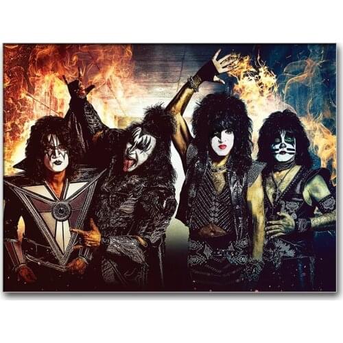 Dropshipping 5D DIY Full Drill Diamond Painting Cross Stitch Portrait Kiss Band Diy Diamond Embroidery Kit Needlework