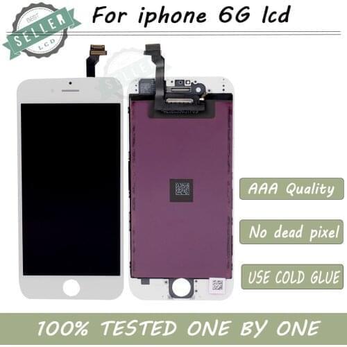 100% No Dead Pixel 4.7" Pantalla For LCD iPhone 6 Screen With Digitizer Assembly Replacement 100pcs/lot