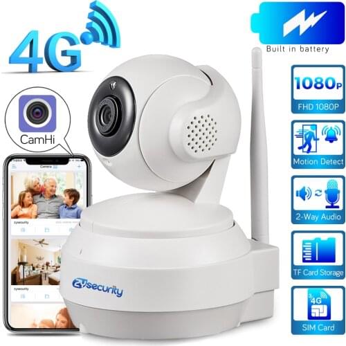 3G 4G Sim Card GSM Battery IP Camera HD 1080P Wireless Home Security Dome Camera 2-Way Audio Video Surveillance CCTV Network IPC