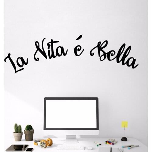 Creative la nita e bella french Wall Stickers Vinyl Waterproof Home Decoration Accessories Removable Wall Sticker Art