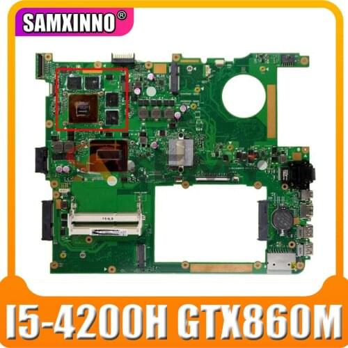 G771JM Motherboard for Asus G771J G771JW G771JY W/ I5-4200H GTX860M Mainboard fully tested EDP