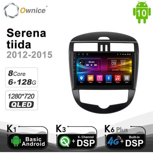Ownice Android10.0 Car Radio Audio DVD Multimedia GPS navigation Sat Nav 4GLTE DSP Head Unit for Nissan Serena tiida 2012 - 2015