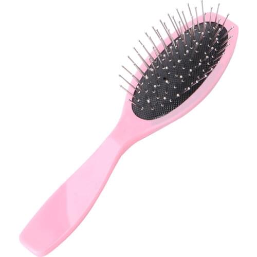 Professional Anti Static Steel Comb Brush For Wig Hair Extensions Training Head