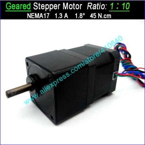 1:10 Ratio NEMA 17 Geared Stepper Motor Speed Reducing Stepper Motor Gear Motor OTHER Ratio Available For Supplying