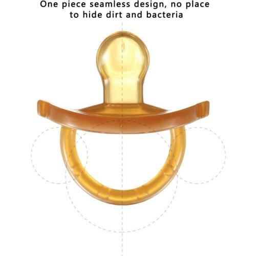 1pcs Baby Pacifier Lovely Soft Silicone Baby Nipple Food Grade Silicone Round Head Infant Newborn Soother Newborn Baby Teether