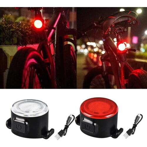 Bike Tail Light, USB Rechargeable, Bike Rear Light, 6 Modes Ultra Bright, Waterproof, Easy to Install for Any Bikes