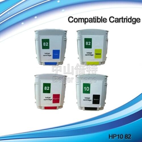 XIMO Compatible ink cartridge C4844A C4911A C4912A C4913A for HP10 82 for HP500 800 1000,ITEMS IN STOCK
