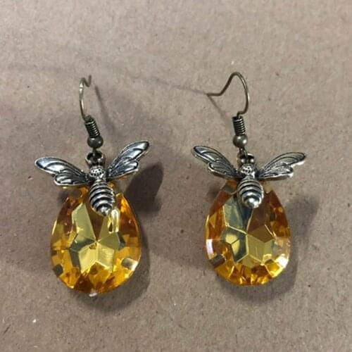 Womens Earrings Retro Bee Water Drop Earrings for Women Earring 2021 Fashion Exaggerated Earrings Jewelry Gift Drop Shipping