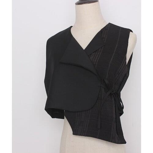 Womens Runway Fashion Patchwork Fabric Vest Cummerbunds Female Dress Corsets Waistband Belts Decoration Wide Belt TB538